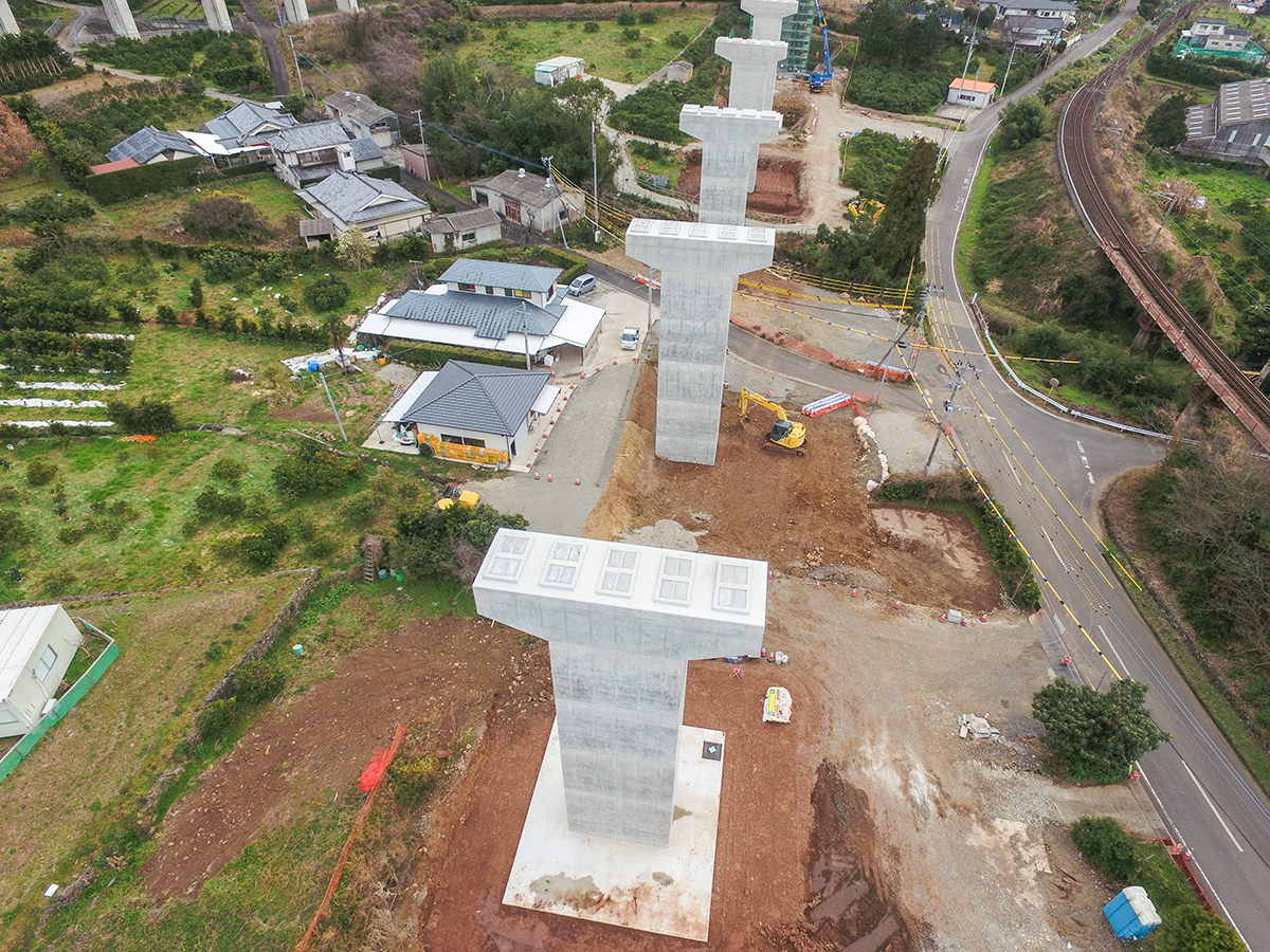 鹿児島３号前田川橋下部工（Ｐ３・Ｐ４・Ｐ５）工事
