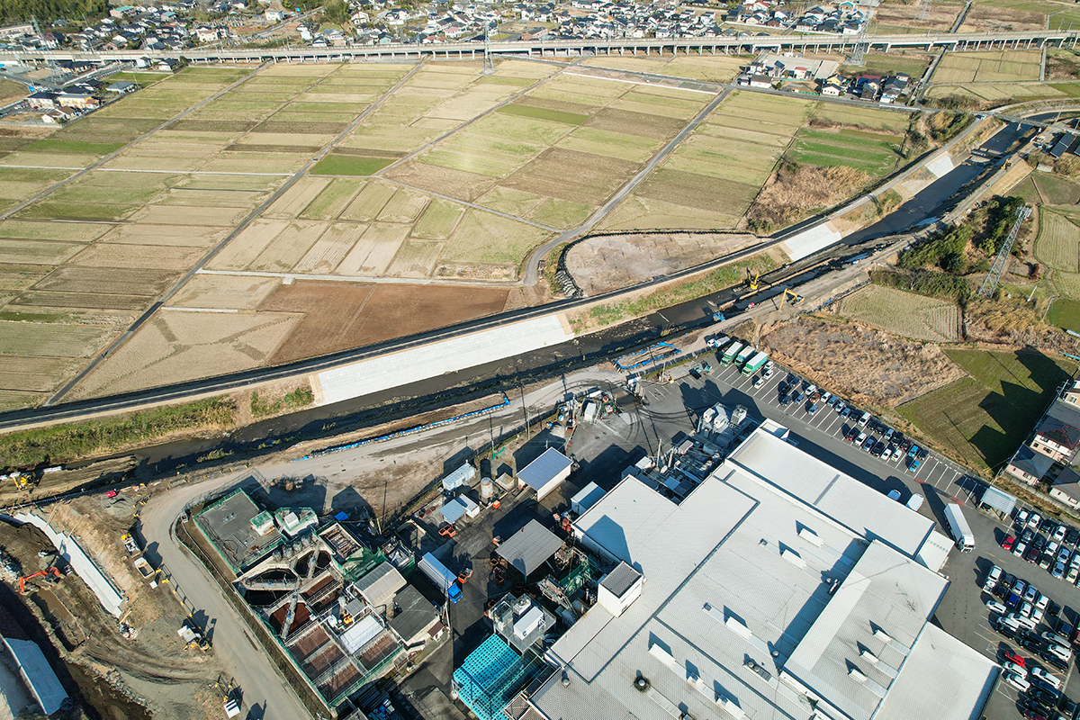 河川等災害関連工事（百次川・勝目川R2-1工区）